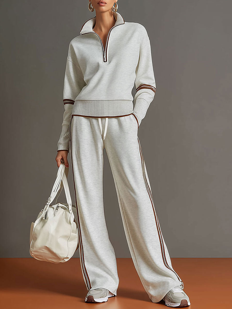 Valentina – blusa y pantalón de pierna ancha