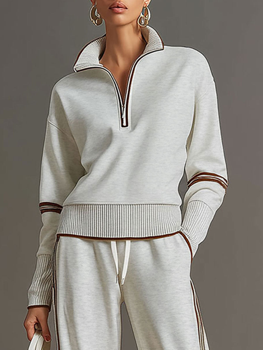 Valentina – blusa y pantalón de pierna ancha