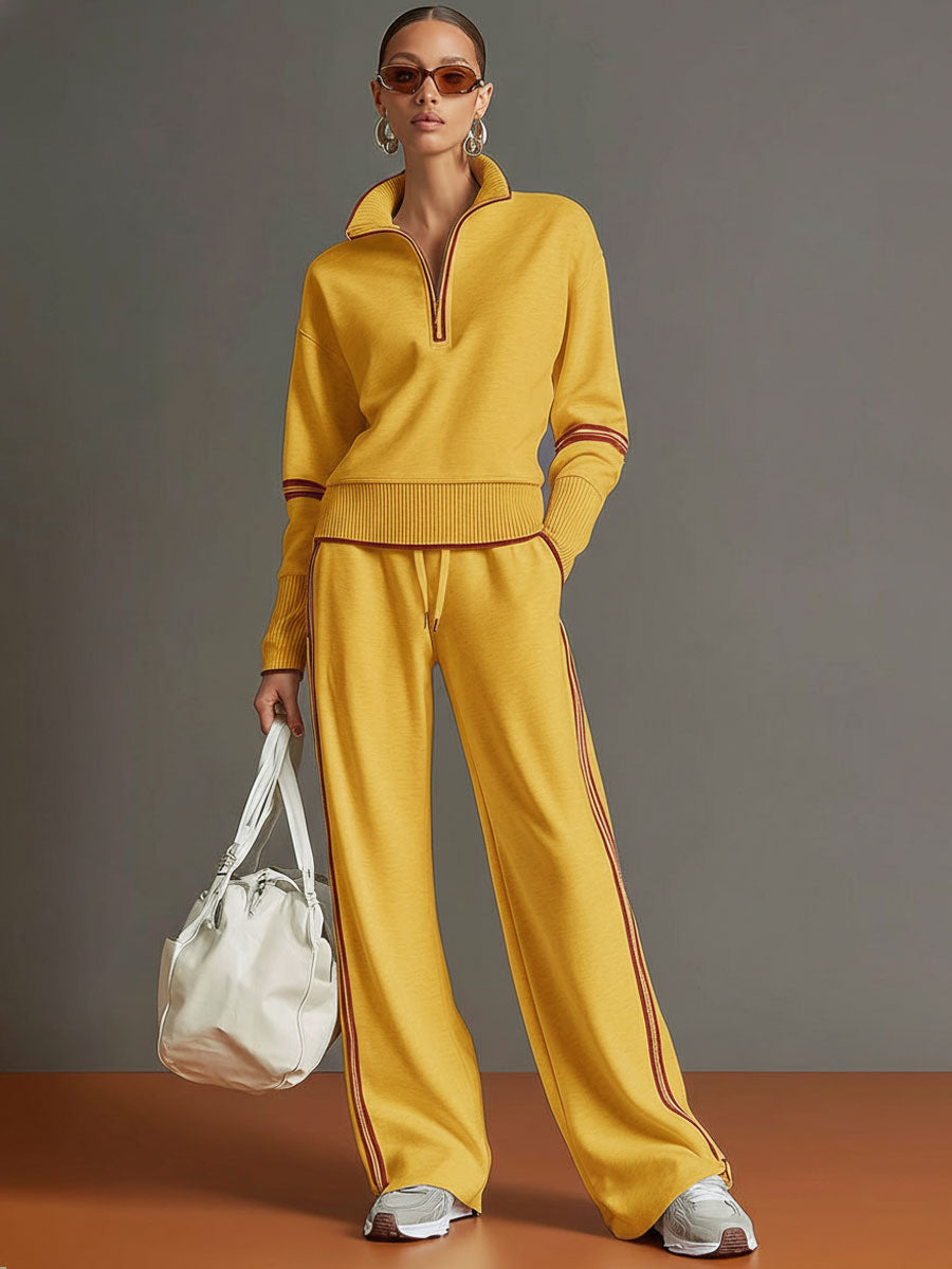 Valentina – blusa y pantalón de pierna ancha