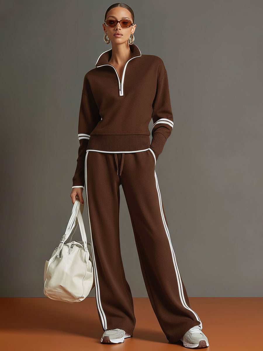 Valentina – blusa y pantalón de pierna ancha
