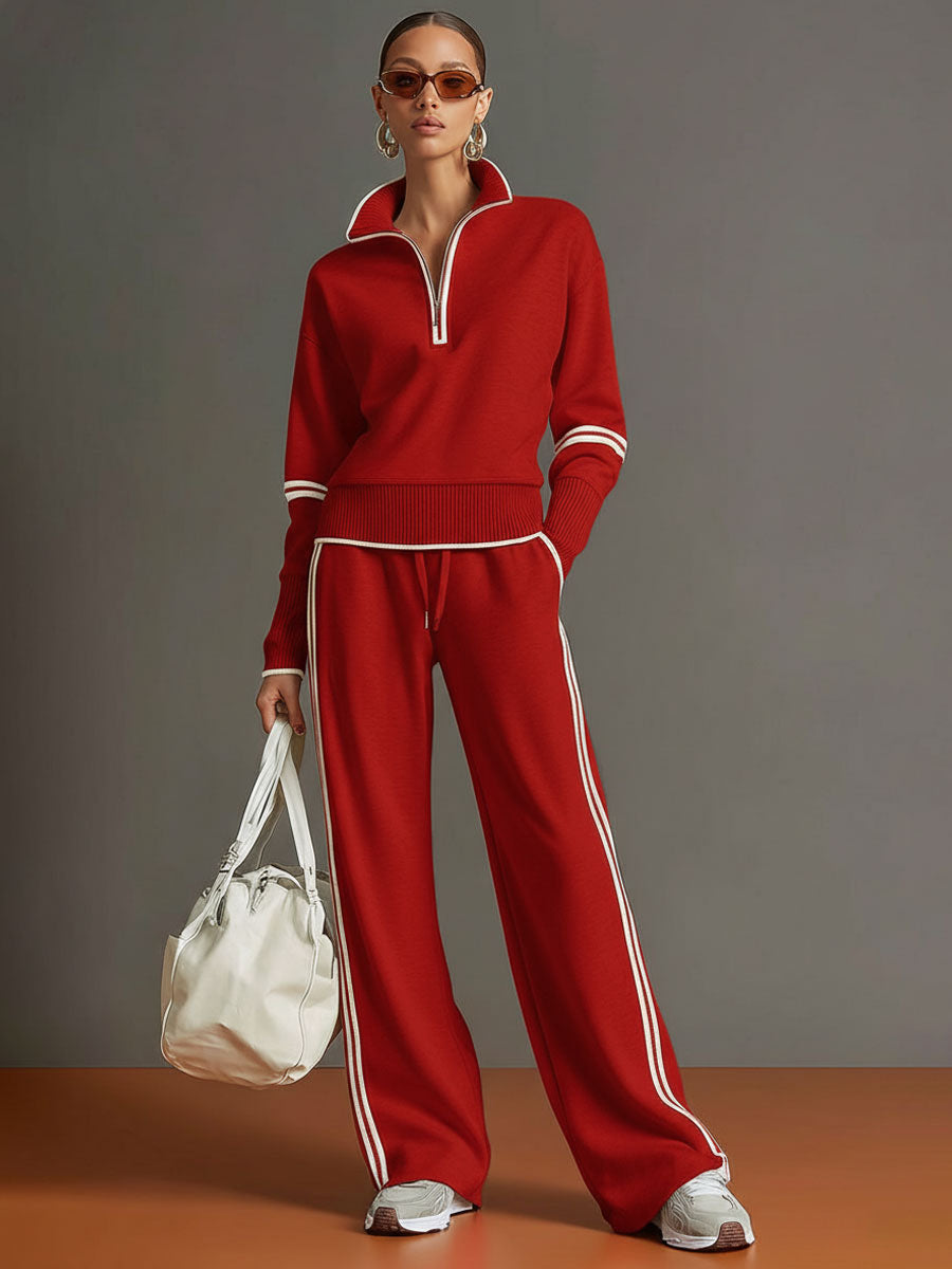 Valentina – blusa y pantalón de pierna ancha