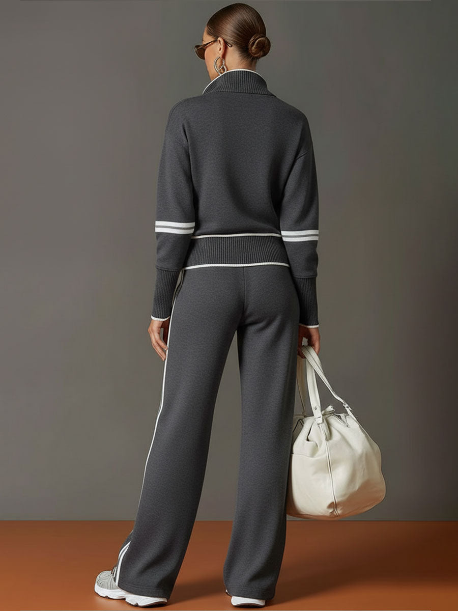 Valentina – blusa y pantalón de pierna ancha