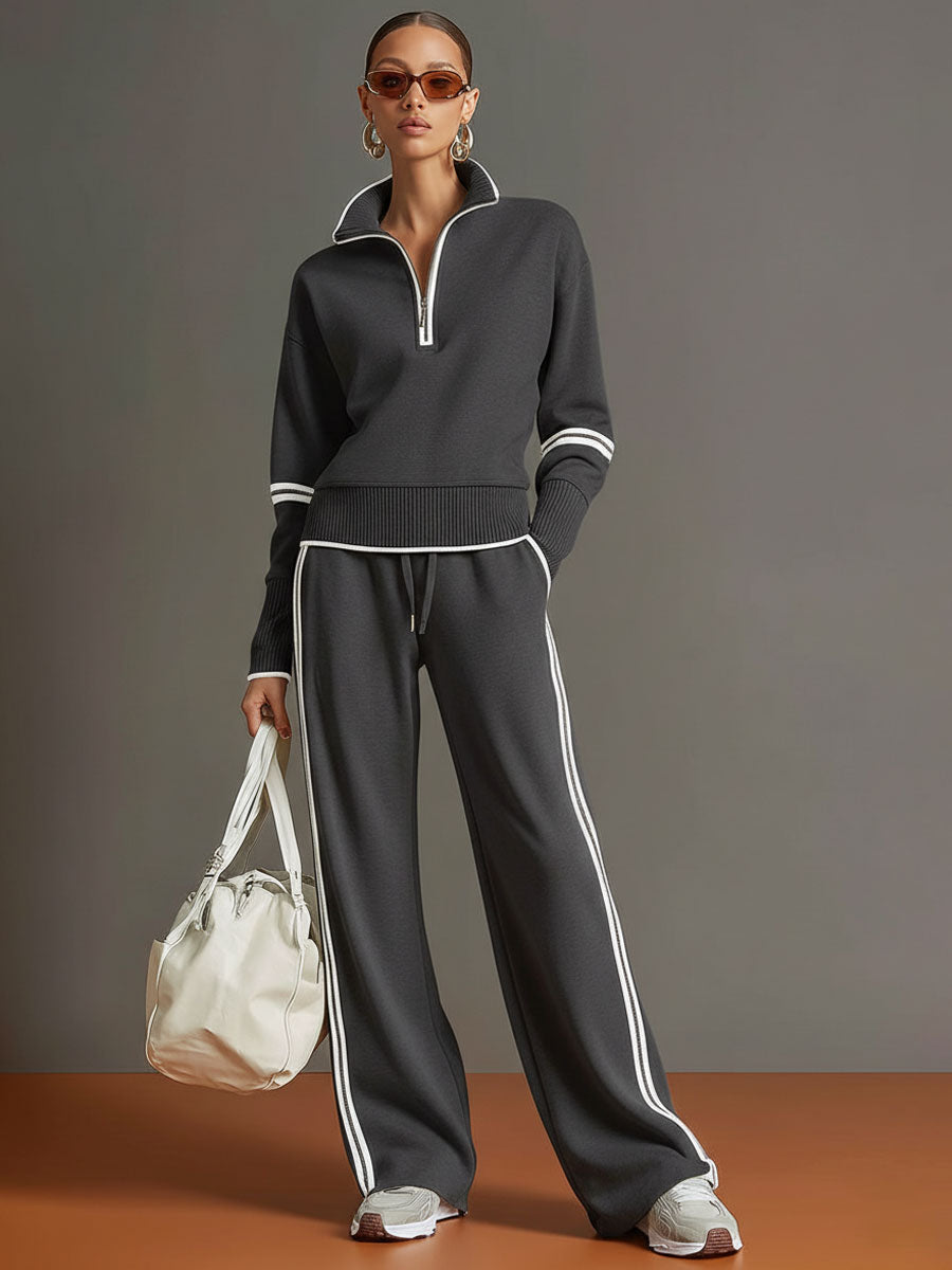Valentina – blusa y pantalón de pierna ancha