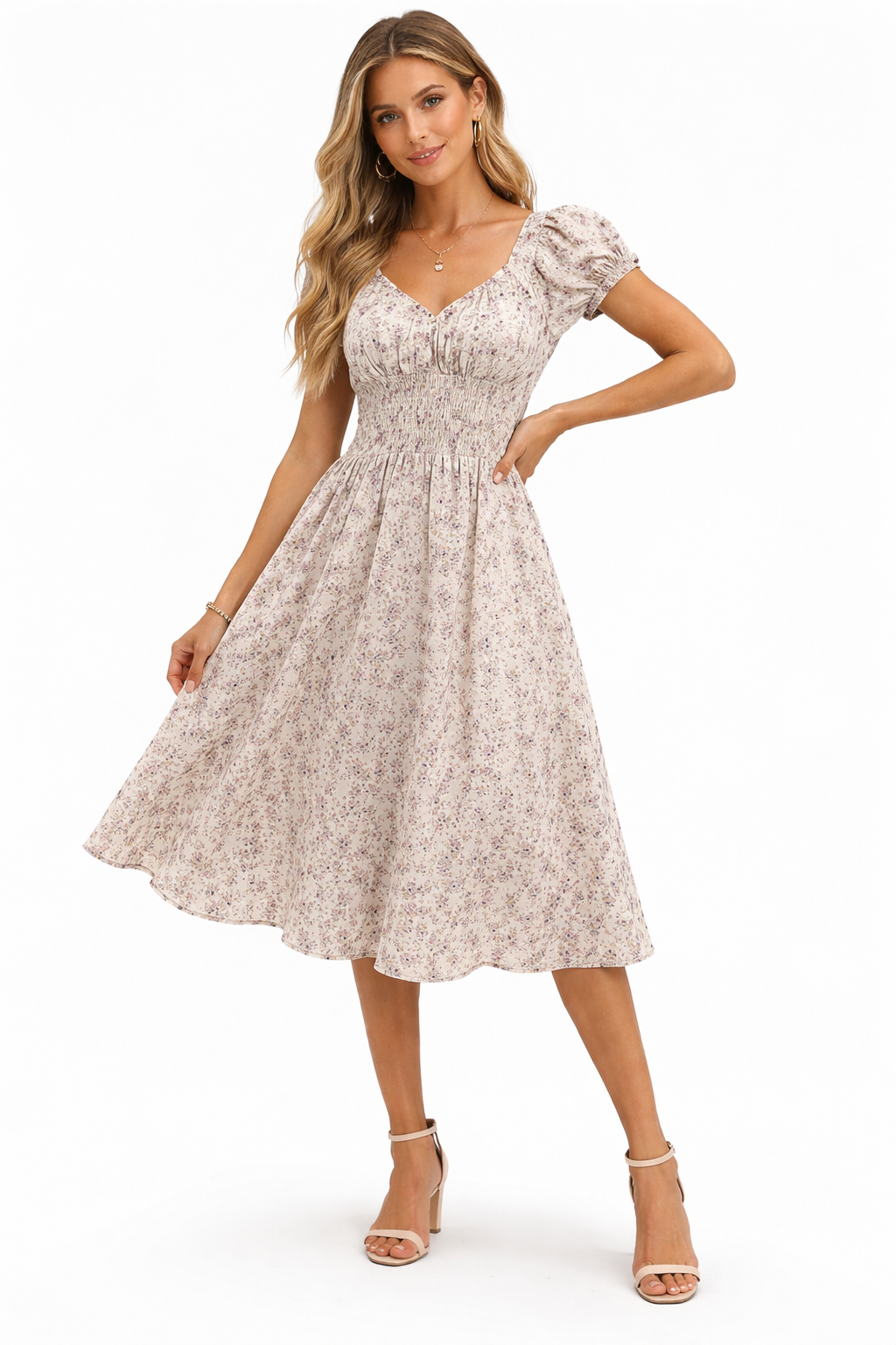 Vestido Midi Floral Provenza de Verano