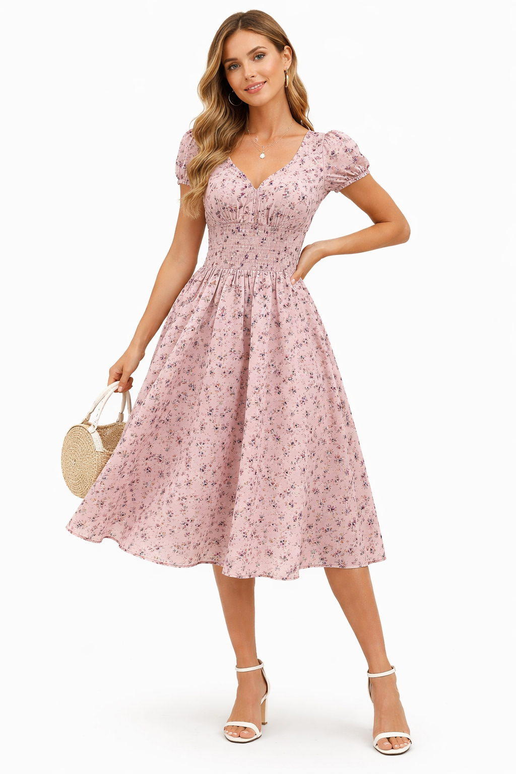 Vestido Midi Floral Provenza de Verano