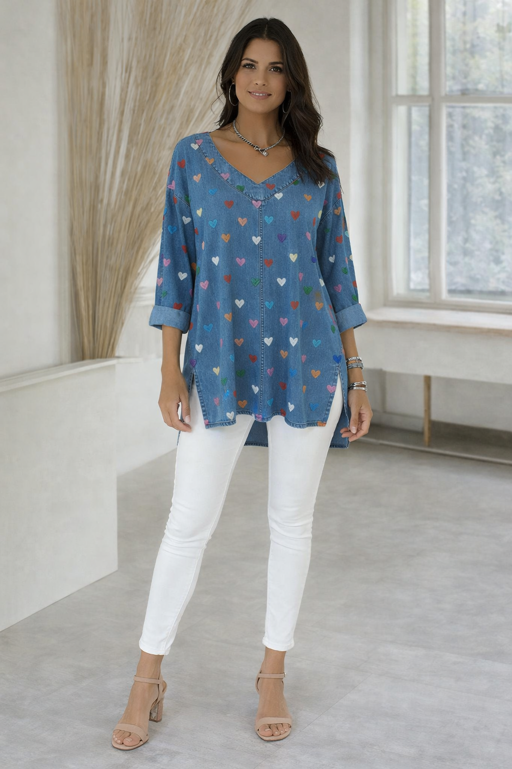 Teresa - Blusa de corazones