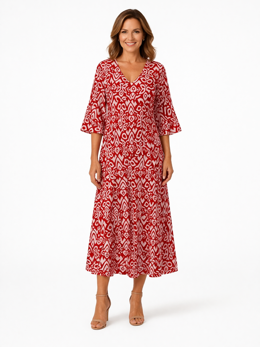 Vestido Valeria Floral - 70% De Descuento