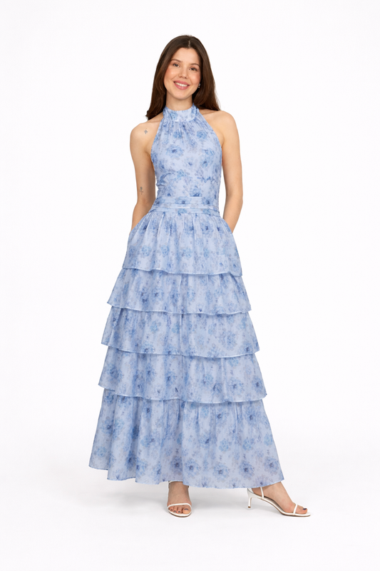 Vestido Maxi Ingalu Azul