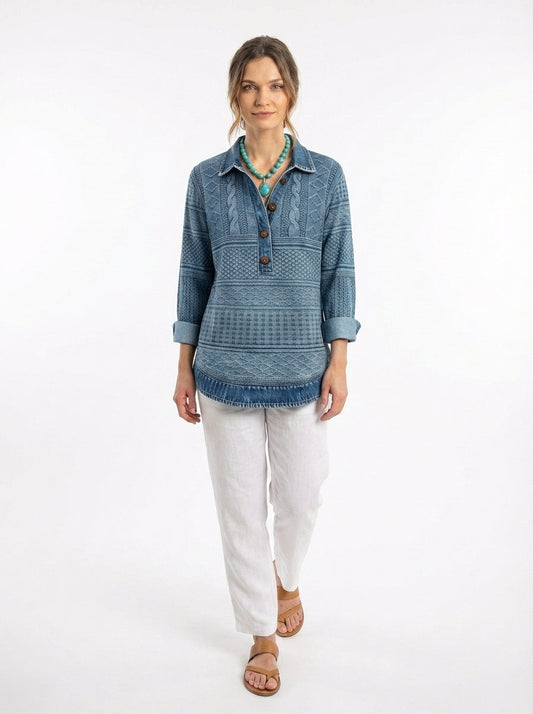 Blusa Vintage Elegante