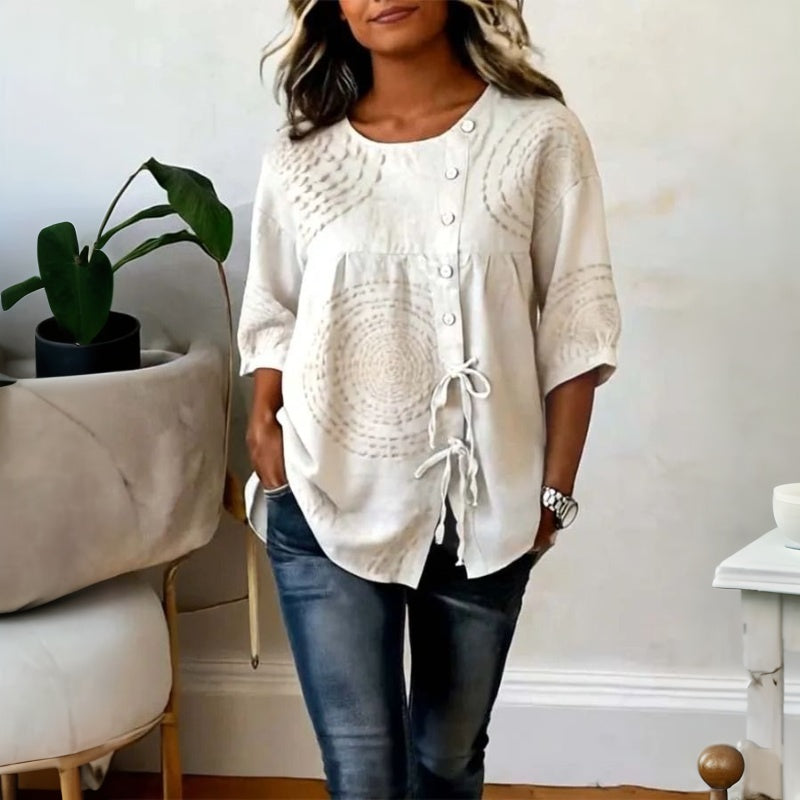 Alma - Blusa Vintage Beige