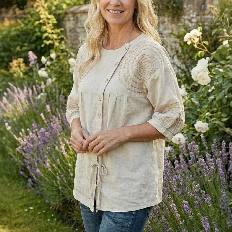 Alma - Blusa Vintage Beige
