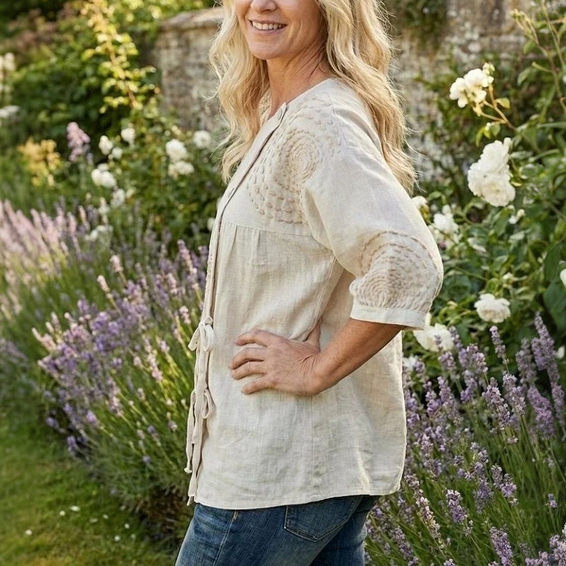 Alma - Blusa Vintage Beige
