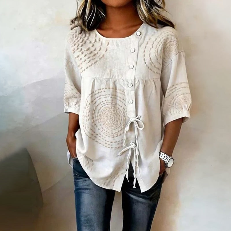 Alma - Blusa Vintage Beige