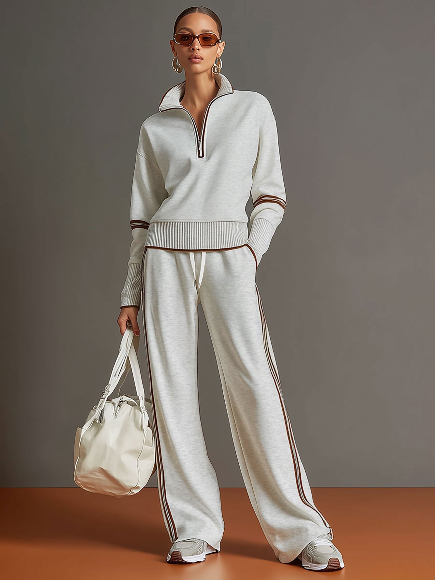 Valentina – blusa y pantalón de pierna ancha